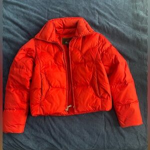Guess Red Puffer Jacket Down Filled